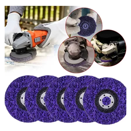 Kit 5 Strip Disc Removedor De Tintas Fundos E Vernizes 115mm Silício Carboneto