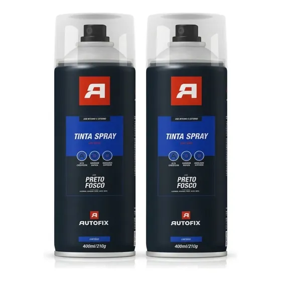 Kit 2 Tintas 400ml Uso Geral Alta Cobertura Autofix