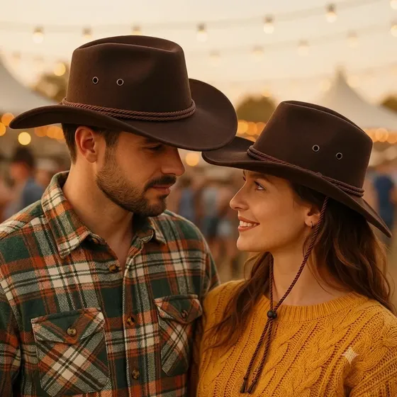 Chapéu Country Unissex Sertanejo Festa Junina Rodeio Preto