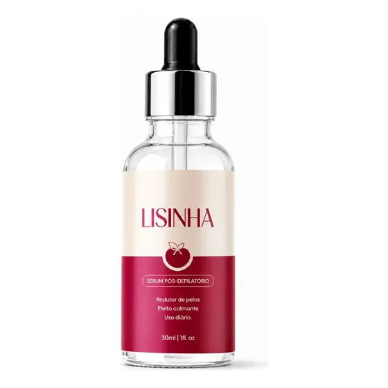 Lisinha Sérum 30ml - Pós Depilatório Para Uma Pele Macia
