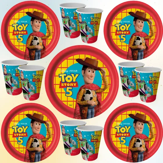 Kit Festa Toy Story Pratos Copos Aniversário Infantil