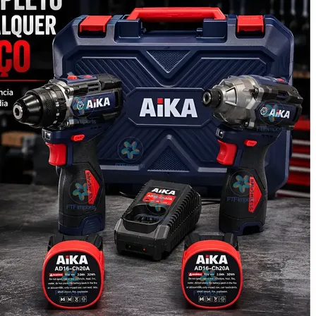 Kit 2 Parafusadeiras Aika Ad-dr10a + Ad-w150b 16v Novidade