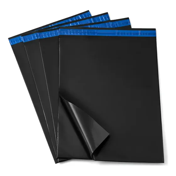 250un Saco De Envio Envelope Ecommerce Segurança 32x40 Preto