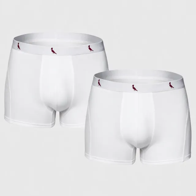 Kit Cuecas Boxer Reserva Masculino Red Bird Branco Liso G