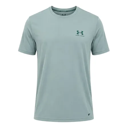Camiseta Under Armour Sportstyle Left Chest Masculina Azul E Azul Claro Liso Gg
