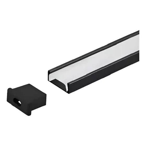Kit 20 Perfil Led Sobrepor Slim Alumínio 2m C/ Acabamento