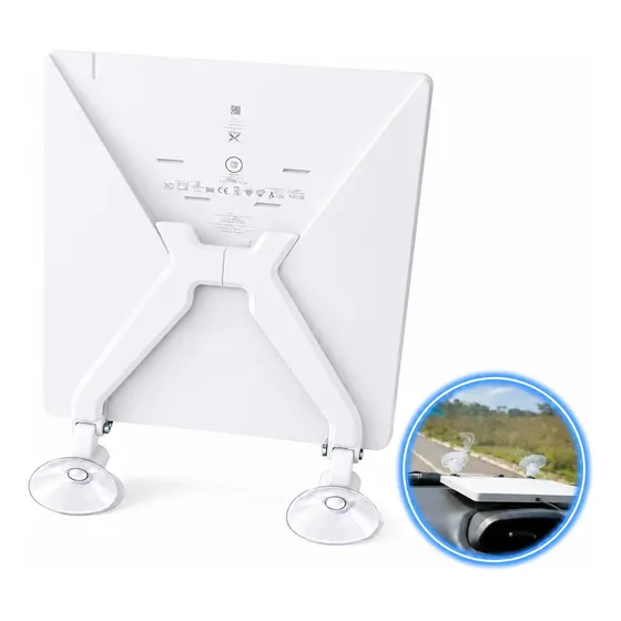 Suporte De Painel Carro Starlink Mini Com Ventosas Antimulta Branco