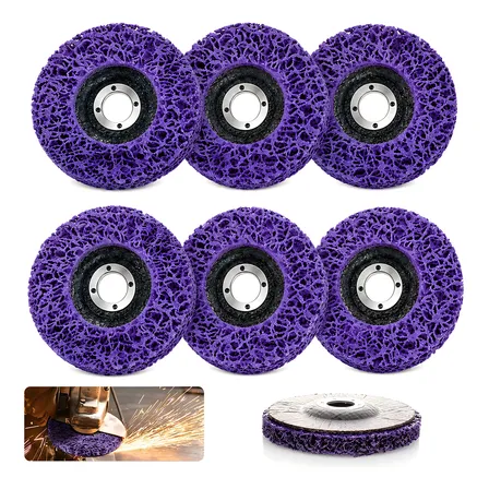 Kit 6 Disco Lixa Flap 115x22mm Para Lixamento Primer Verniz Violeta
