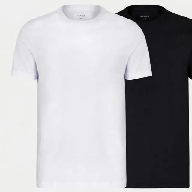 Kit Aramis 2 Camisetas Comfort+ Preto E New Basic Branco