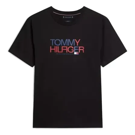 Camiseta Tommy Hilfiger Masculino Abmw0mw42369thybrm Black Liso M