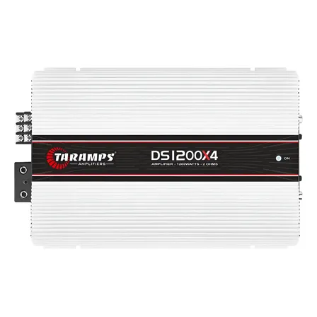 Amplificador Novo Taramps 1200w Entrada Entrada Rca Ds1200x4 Branco