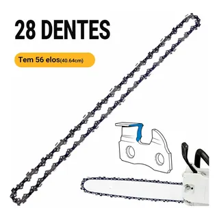 Corrente 28 Dentes Para Motosserra Ms 170 180 210 025 250