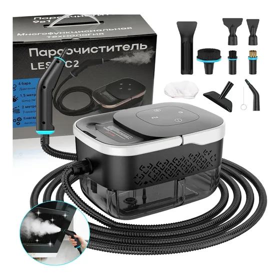 Limpador A Vapor Pressurizado De Alta 2500w Portátil 1250ml