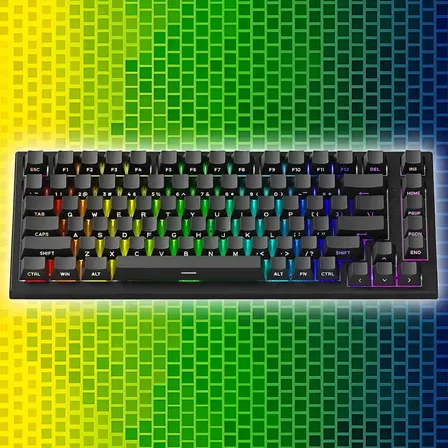 Teclado Gamer Magnético Akko Tac75 He Rapid Trigger Rgb 8k Preto Inglês Us