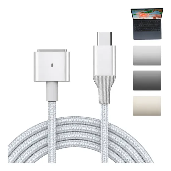 Cabo 140w Magsafe 3 Para Macbook Apple Pro Air M1 M2 M3 1,8m