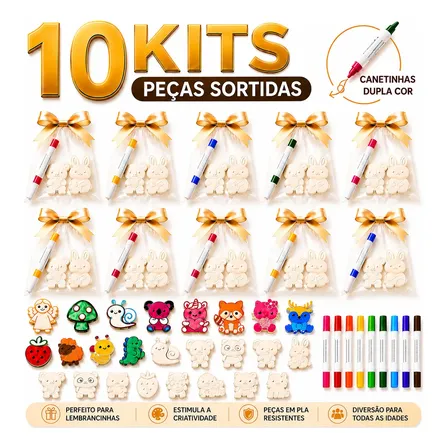 Kit Peças Para Pintar Sortido Gsm Decor