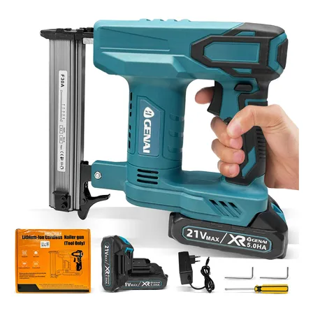 Grampeador Pneumático Elétrico Pinadores Sem Fio C/2 Bateria 127/220v