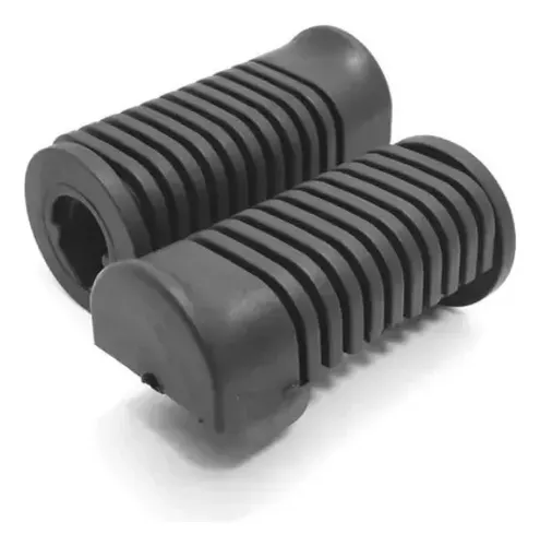 Par Borracha Pedaleira Apoio Estribo Titan Fan Cg 125 150