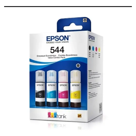 Kit 4 Tintas Compativel Epson T544 L3110 L3150 L3250 B Negro Magenta Cyan Yellow