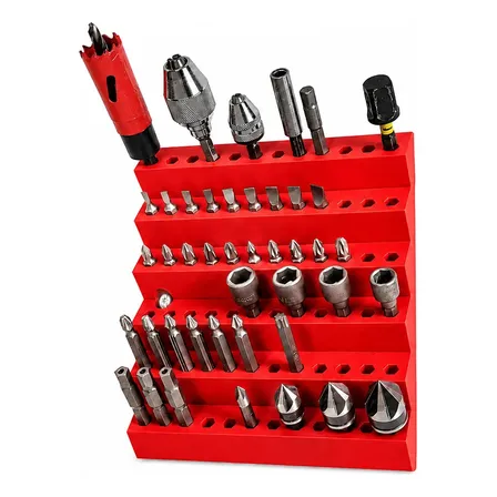 Suporte Organizador Para Bits 72 Posições Vermelho