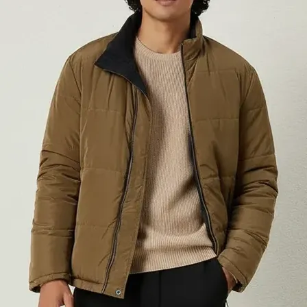 Jaqueta Masculina Hering Dupla Face Comfort Verde/ Preto G Lisa