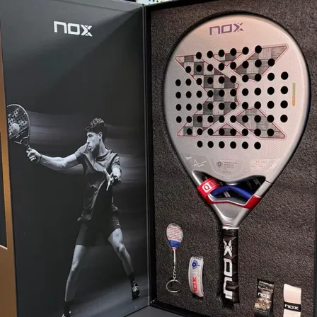 Raquete De Pádel Nox At10 Genius 18k Edicion Especial 2026 Branco