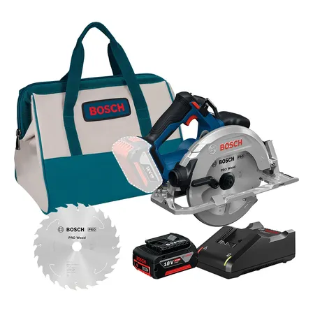 Serra Circular Bateria 18v Gks 18v-68 Bosch Bateria 4a 18v