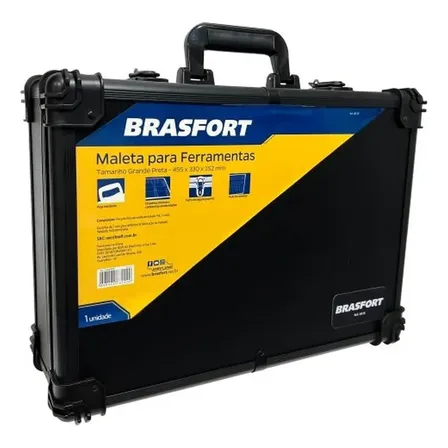 Maleta Para Ferramentas Preta 8515 Brasfort