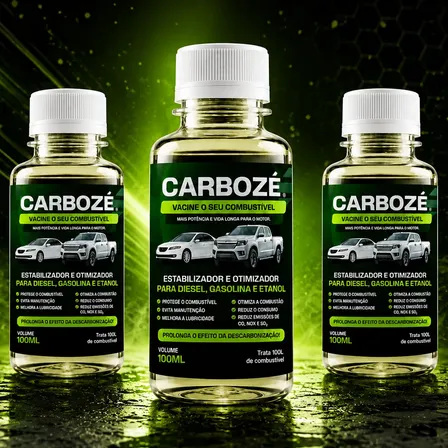 Aditivo Otimizador Comb Carbozé 100ml Diesel Gasolina Etanol