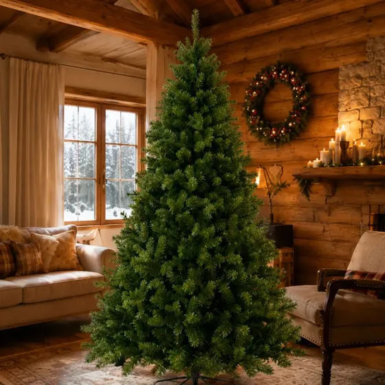 Árvore Natal Pinheiro Luxo 150cm 350 Galhos Cheia Realista