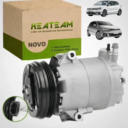 Compressor Ar Carro Gol Saveiro 1.0 1.6 G5 G6 2009 A 2017