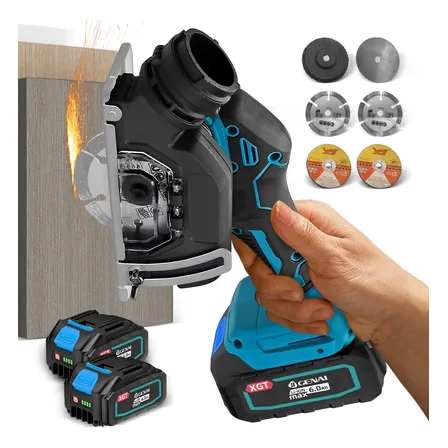Serra Elétrica Portátil Genai Mini Sem Fio 2 Baterias 21v 127/220v
