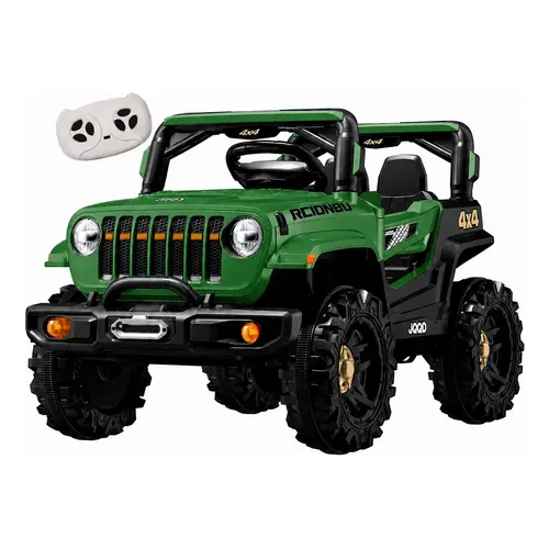Carro Elétrico Infantil Jipe Off-road 12v, +3anos, Zippytoys Verde Militar
