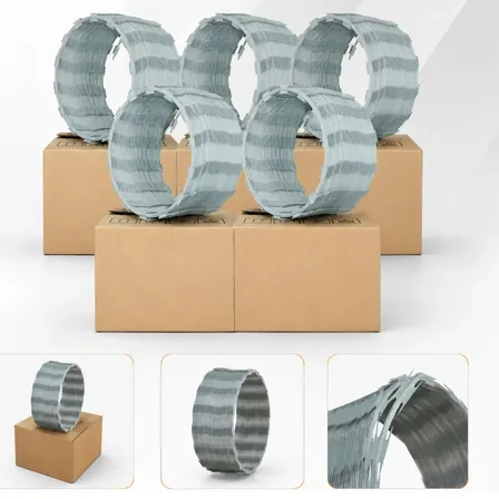 50m De Cerca Concertina Galvanizada 45cm - 5 Rolos 40 Voltas