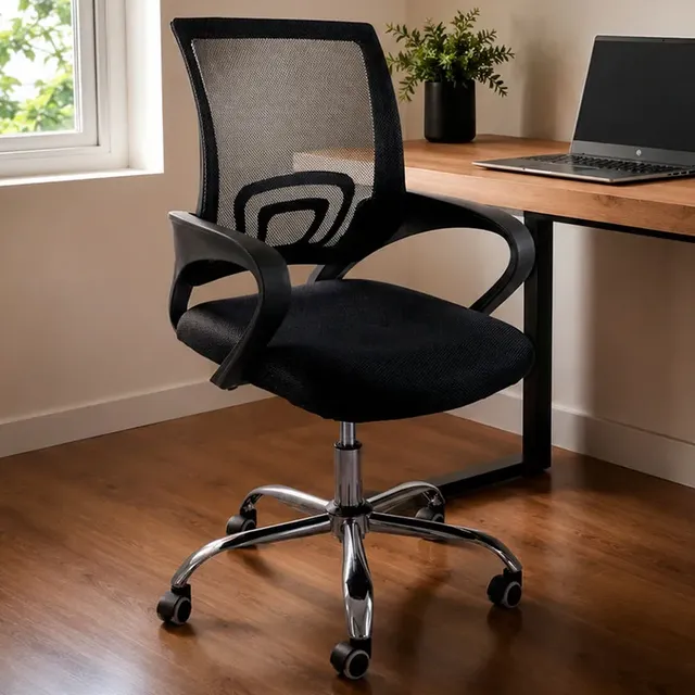Cadeira Escritório Ergonômica Giratória Oficial Begonia Mesh