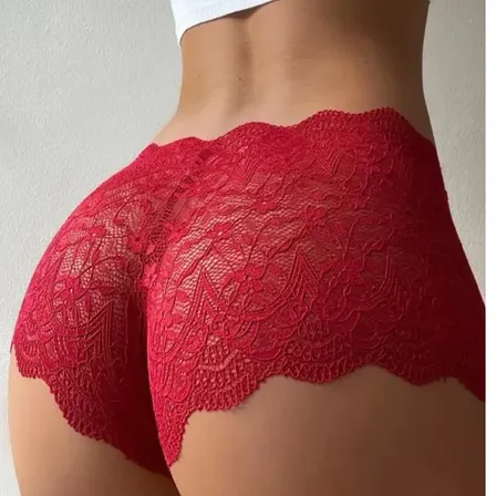 Kit 10 Calcinhas De Renda Premium Caleçon Lingerie Shortinho Sortidas Rendada M- 40 - 42