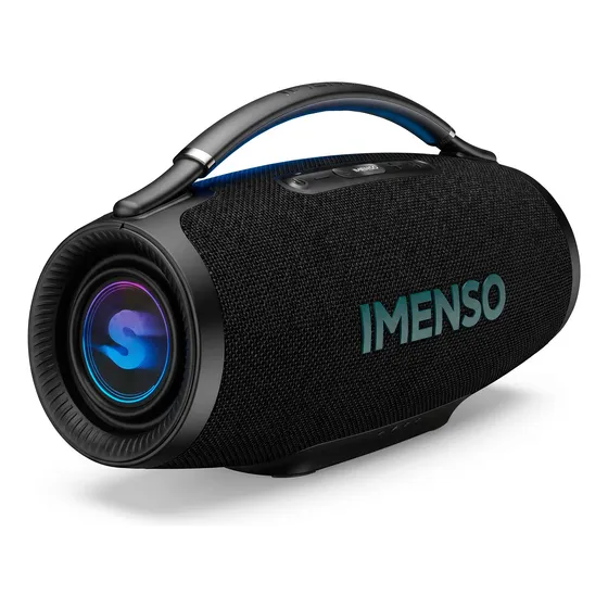 Caixa De Som Bluetooth Portátil Wassay Com Alça E Iluminação