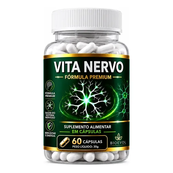 1x Vita Nervo 60 Caps Original - Unica Formula Oficial