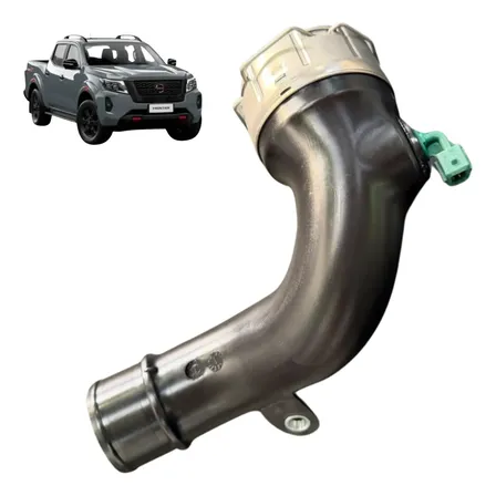 Mangueira Intercooler C/sensor - Nissan Frontier 2.3 2018/25 Preta / Verde