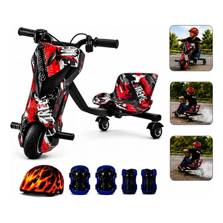 Patinete Elétrico Triciclo Infantil Drift 350w Com Bluetooth Xtreme
