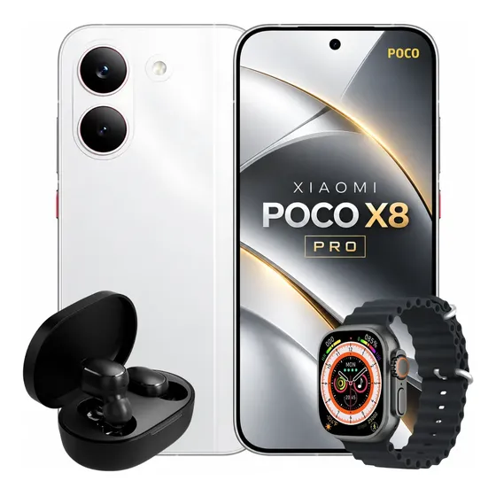 Xiaomi Poco X8 Pro 512gb 12gb Ram Nfc 5g Global + Brindes Branco