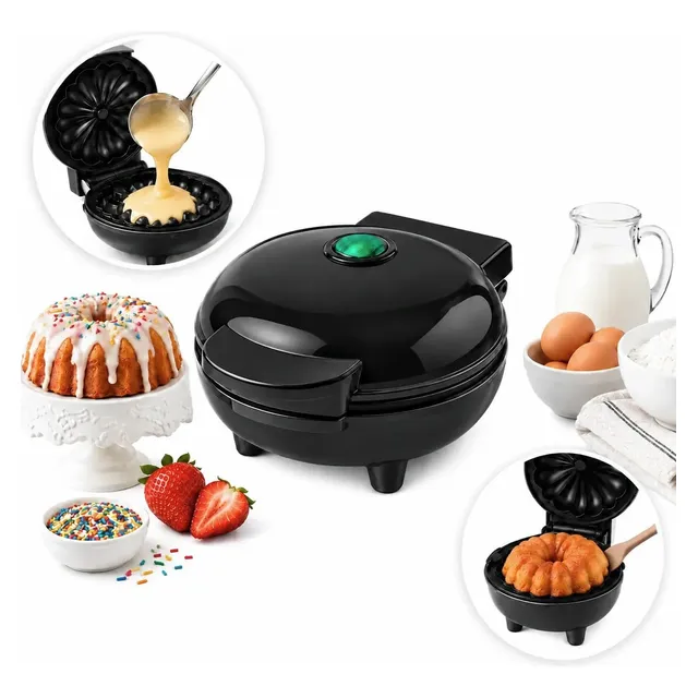 Máquina Bolo Elétrica Versátil Cupcake Caseiro Doméstico Máquina Bolos Preta 127v