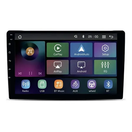 Multimídia 9' Roadstar Rs-9200br Carplay Android Sem Fio Preto