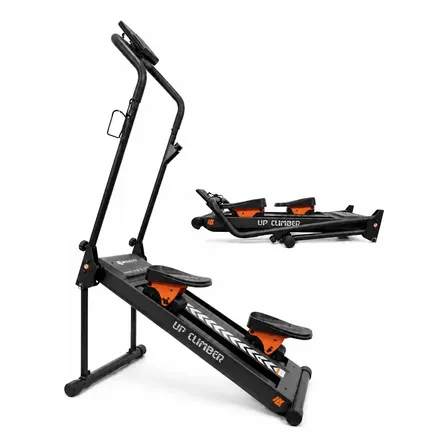 Simulador De Escada Up Climber Treino Em Casa Dobrável 120kg Preto