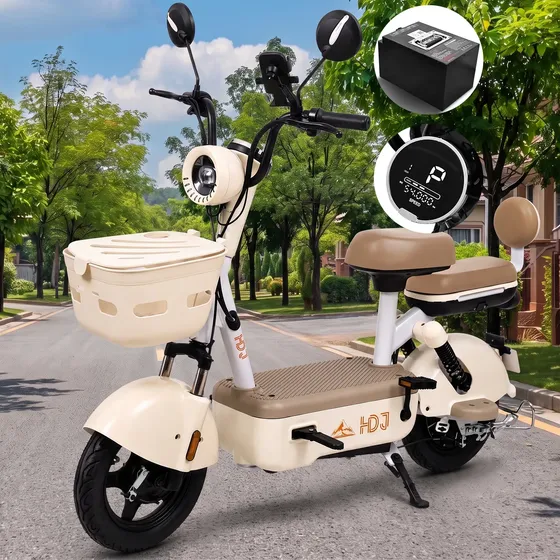Bicicleta Elétrica Hdj Gs006 60v 24ah Removível Lítio 1000w