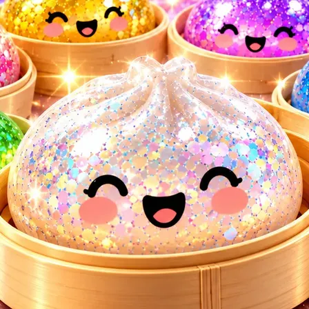 Squishy Brinquedo Antistress Macio Glitter Colecionável Raro Surpresa