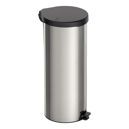 Lixeira Tramontina New 30 Litros Com Pedal Aço Inox Cromada Cromado