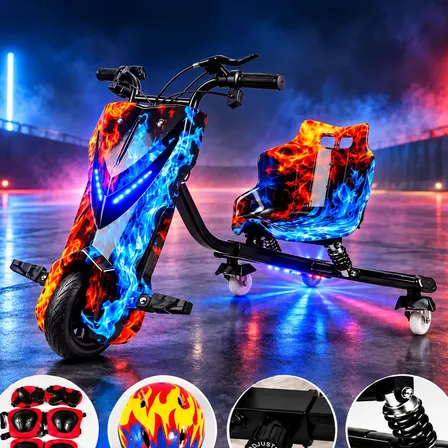 Triciclo Drift Elétrico Infantil Grande 350w 36v Infantil