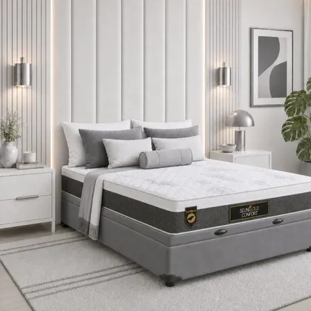 Cama Box Baú Casal Colchão Molas Ensacadas Masterpocket 138