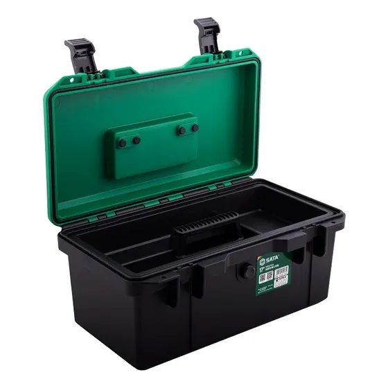 Caixa Organizadora Ferramentas Impermeável 17 Sata St95312 Preto